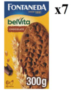 7 Paquetes de Galletas de cereales con chocolate Belvita Fontaneda 300 g por 10.24€