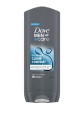 1+2 gratis op Dove Men+Care Clean Comfort Shampoo & Showergel 400 ml bij Plein