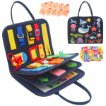 Tablero Sensorial Montessori Activity Board para Aprender a Vestir por 9.99€