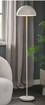 Lámpara de pie KENT Ø30xA140cm beis por 30€