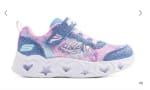 Skechers sneakers met lichtjes blauw/roze voor €9,99 bij Wehkamp