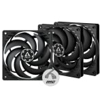 Ventilador Arctic P12 Slim PWM PST 120mm Triple Pack Negro por 9.95€
