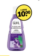 Alle Guhl shampoo 3 voor €10 bij Kruidvat