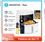 AIGOSTAR Freidora de Aire sin Aceite 7L,1900W. por 41.80€