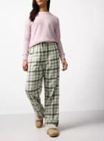 Sage & Charcoal Brushed Cotton Pyjama Bottoms Size 8 & 12 – £3.90, Free C&C