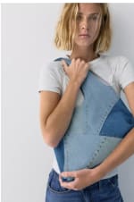 Bolso shopper patchwork denim por 9.99€