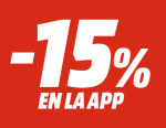 15% EXTRA descuento en tus compras en APP Mediamarkt