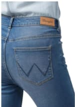 Jeans Tiro Alto Skinny Mujer Wrangler Regular Azul por solo $16.490 en Dimarsa