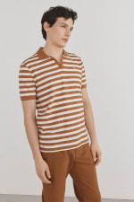 Polo a rayas estructura de cuello abierto para Hombre Pedro del Hierro por 14.99€