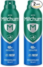 Mitchum Men Triple Odor Defense 48h Protection Deodorant Spray, 200ml -- (Pack of 2)
