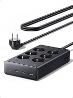 UGREEN - Stekkerdoos - 10-in-1 - Met USB voor €23,78 bij Amazon