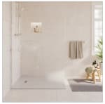Carrelage sol effet beton beige, l.60,8 x L. 60,8 cm ARTENS shala à 20,57€