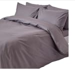 Housse de Couette Homescapes et taies d'oreiller unies 100% coton égyptien à 43,99€