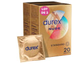 Lot de 40 Préservatifs Durex Nude à 17,49€