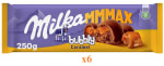 6 x Milka MMMAX Bubbly chocolate con leche relleno de caramelo 250g a 11.94€