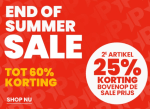 Elk 2de artikel 25% extra korting in de sale van Plutosport