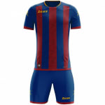 Zeus Icon Teamwear set camiseta y pantalón corto royal blue/rojo oscuro por 21,99€