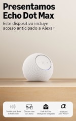 Amazon Echo Dot Max Blanco Glacial por $1,699 | Amazon