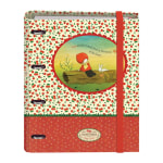 Carpeta Recambio Dohe con goma 4 anillas 35 mm - Santoro - Poppi Loves - Apple 3.99€