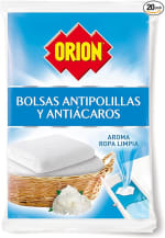 Bolsas antipolillas ORION aroma ropa limpia 2 unidades por 3.24€