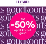 Tot 50% korting op 14 karaat gouden sieraden bij Lucardi