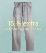 15% extra korting op broeken en jeans in de sale bij OPUS bij besteding vanaf €50