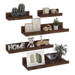 Juego de 5 Estanterías de Pared de Madera Giftgarden en Forma de U por 9.99€