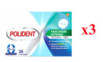 3 x Polident Limpiador Diario para Prótesis Dentales 36 tabletas por 5.97€