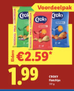 Croky Flatchips 300 g voor €1,99 bij Lidl