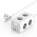 TESSAN Meervoudig stopcontact met 6 stopcontacten met USB C voor €18,30 bij Amazon