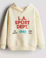 Polerón hoodie con motivo estampado por solo $5.843 en H&M Chile