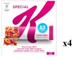 4 Paquetes de Kellogg's Special K Barritas de Frutos Rojos Pack 6 x 21.5g por 7.84€