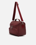 Neceser grande de viaje color burdeos por 12€