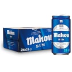 Mahou Sin, Cerveza Lager Sin Alcohol, Pack 24 Latas x 33cl por 11.39€