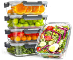 Lot de 5 récipients en verre avec couvercles YASHE à 32,99€