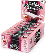 Eat Natural Soft Fruit Bars - Red fruits, Dates, Almonds - Vegan, Gluten-Free Snack a