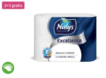 2+3 gratis op Nalys Excellence Maxi-Vel Toiletpapier 5-Laags 6 rollen bij Plein