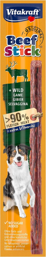 3 unidades Vitakraft Beef Stick Wild, golosina para Perros por 1.10€