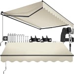 tectake toldo retráctil con Brazos articulados 250x200 cm por 109.79€ dos colores
