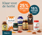 25% korting op Vitaminstore-merk, 15% op andere merken bij Vitaminstore