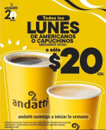 Café Americano o Capuchino Mediano por $20 | OXXO (Lunes)
