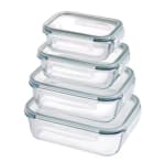 Fiambrera Rectangular de Vidrio 4 en 1 por 11,43€