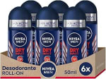 NIVEA MEN Dry Impact (pack 6 x 50 ml) por 8.59€ en Amazon