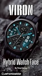 Viron - Hybrid Watch Face voor Android gratis