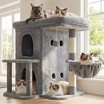 Heybly Árbol para Gatos, 65 cm Altura con Plataforma Superior Extragrande por 38.69€