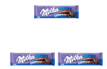 3 Tabletas de MILKA OREO Chocolate con leche relleno de cacao y galleta 300g a 6.52€