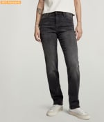 G-STAR Strace straight leg jeans black denim voor €20,79 dmv code