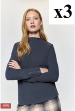 3 Jerseys softs touch efecto pana para Mujer Milano por 19.98€