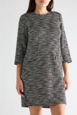 NAF NAF vestido recto con brillo negro estampado por 2,99€