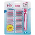 Maquinilla de afeitar con 21 recambios por 2,22€ en action